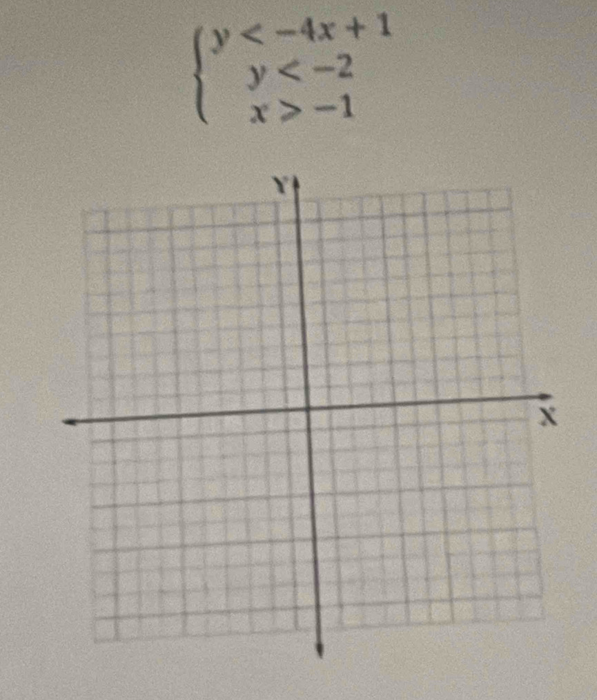 beginarrayl y -1endarray.