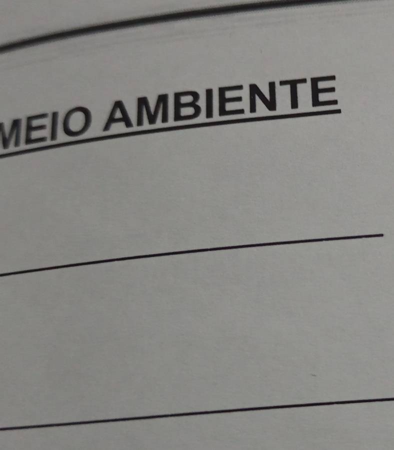 MÉIO AMBIENTE