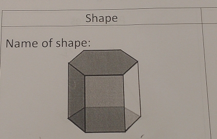 Shape 
Name of shape: