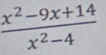  (x^2-9x+14)/x^2-4 