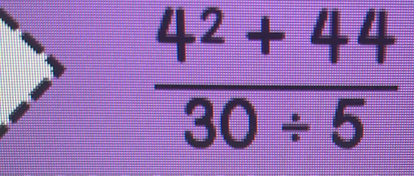  (4^2+44)/30/ 5 