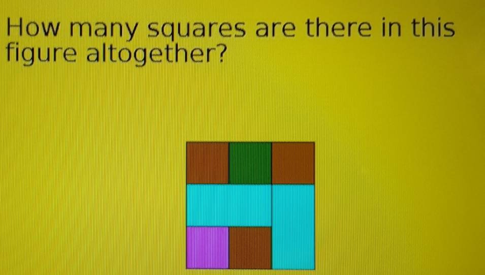 How many squares are there in this 
figure altogether?