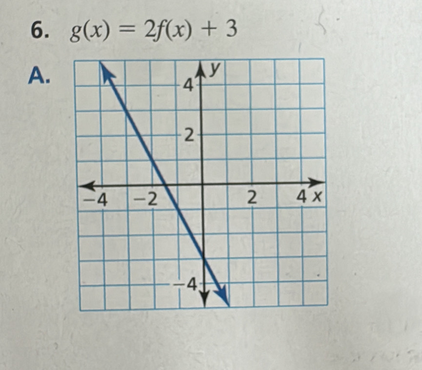 g(x)=2f(x)+3
A.