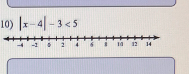 |x-4|-3<5</tex>