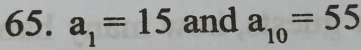 a_1=15 and a_10=55