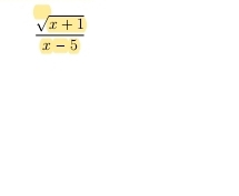  (sqrt(x+1))/x-5 