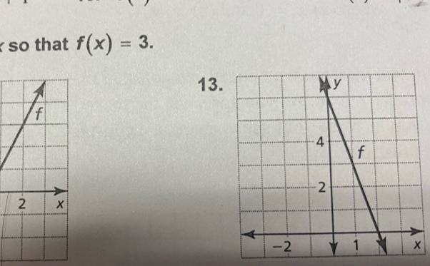 so that f(x)=3. 
13.