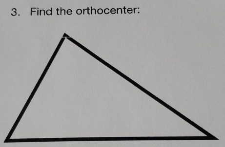 Find the orthocenter: