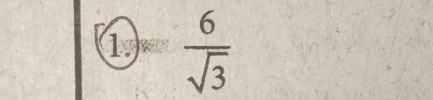 is  6/sqrt(3) 