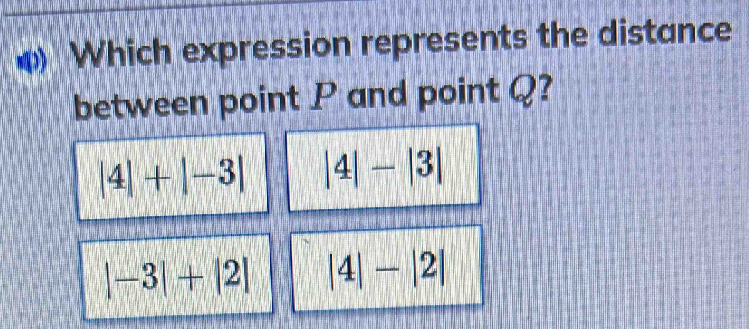 Solved: Which expression represents the distance between point P and ...