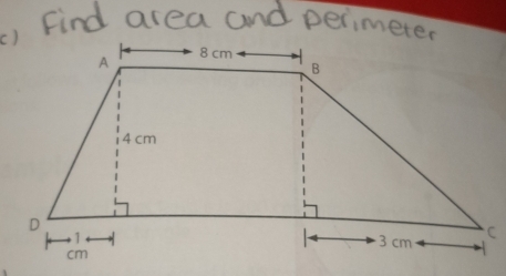 () Find area and perimerer