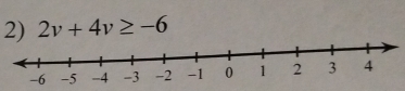 2v+4v≥ -6