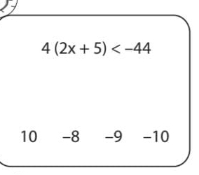 4(2x+5)
10 -8 -9 -10