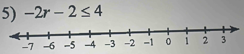 -2r-2≤ 4