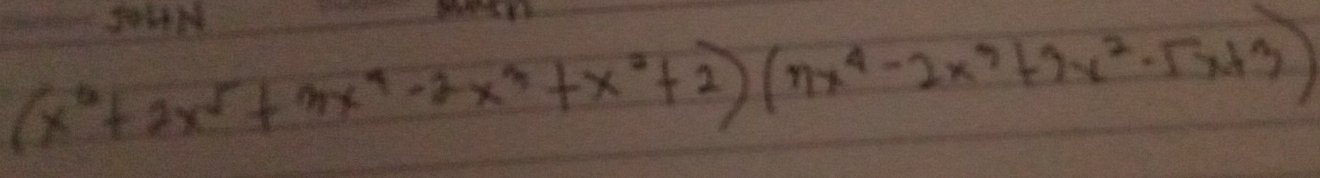 (x^4+2x^5+3x^4-2x^3+x^2+2)(7x^4-2x^3+3x^2-5x+3)