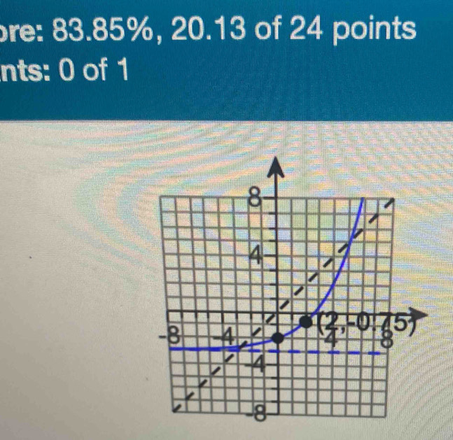 re: 83.85%, 20.13 of 24 points
nts: 0 of 1