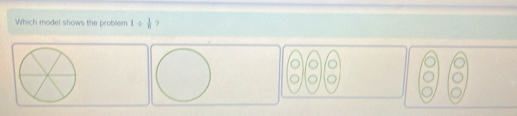 Which model shows the problem 1/  1/6  ?
