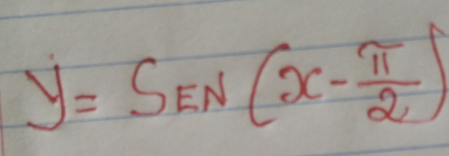 y=S_EN(x- π /2 )