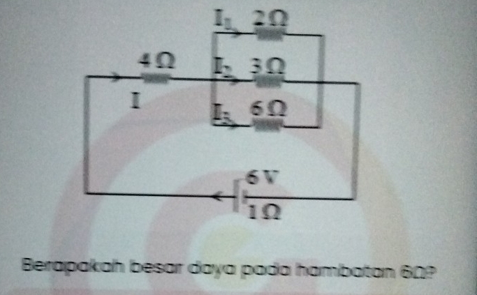 Berapakah besar daya pada hambatan 60?