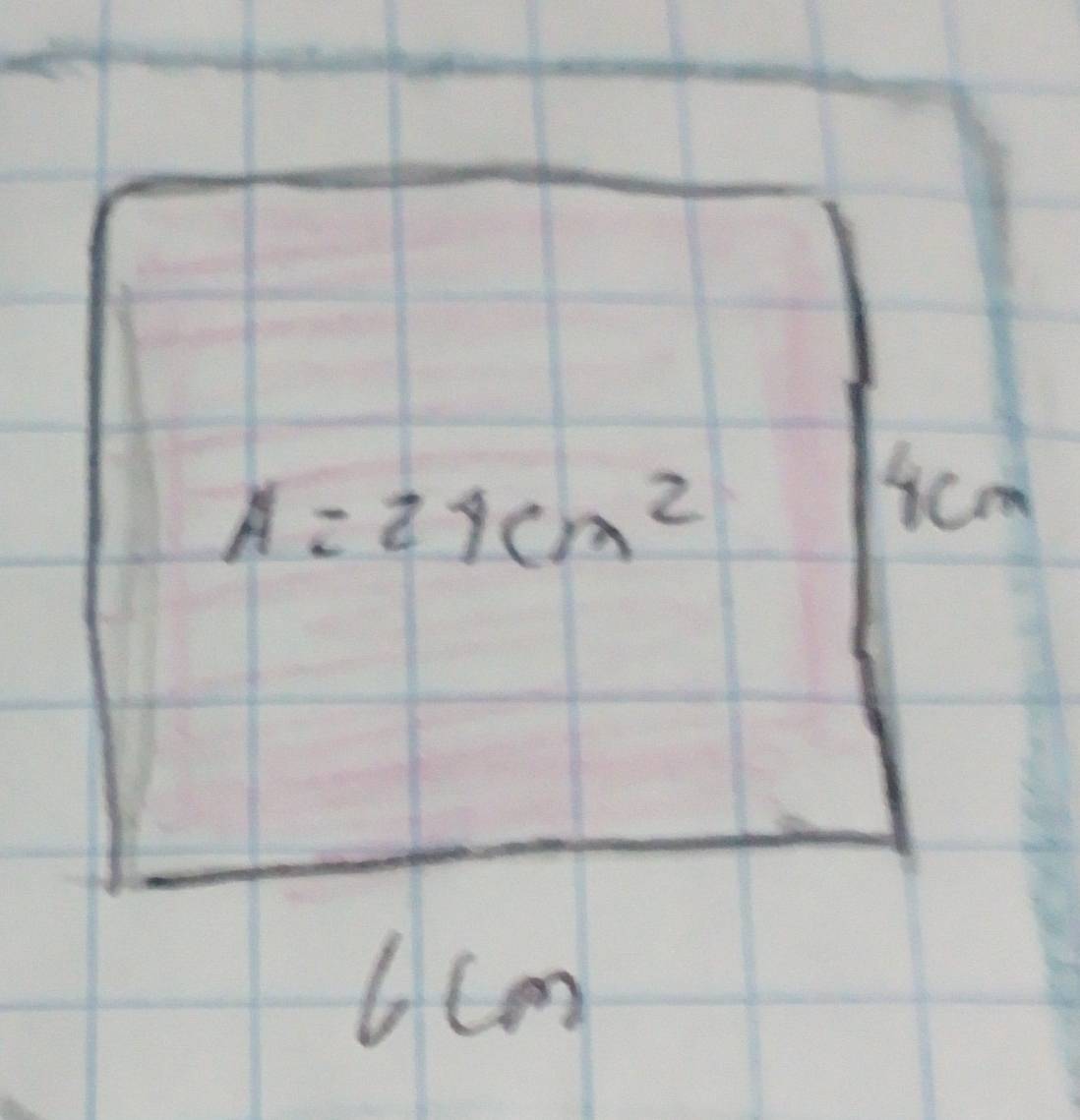 A=24cm^2
Hcm
6cm