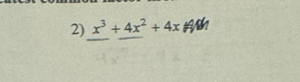 x^3+4x^2+4x #