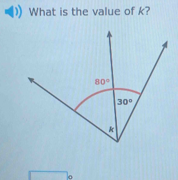 What is the value of k?
4