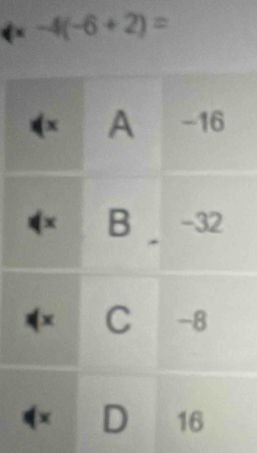 -4(-6+2)=