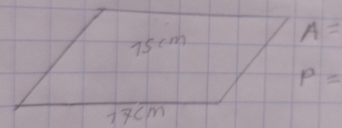 A=
75cm
P=
17cm