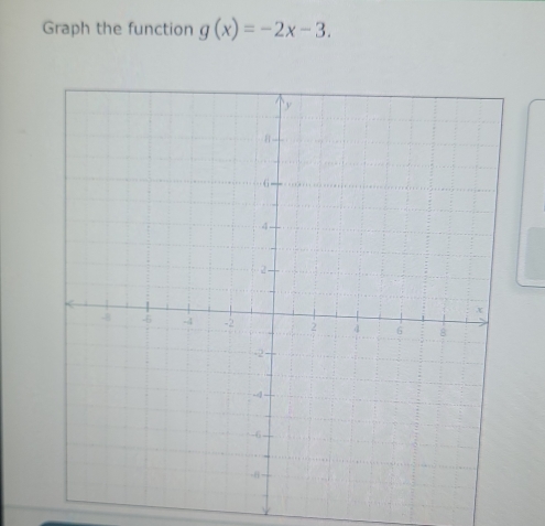 Graph the function g(x)=-2x-3.