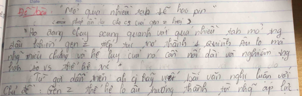 Bebāi `Mo quo nhiea rab hao pin " 
(màx phep ān du chocs cuà gen z Brtai 
"Ho dang clay scung quant vai qua niei sab mó? ìng 
dái thien gen z shēp yuó jó thāng ning Au Do mà 
níng mièi chuáng và hé buy cuà no cān nái dài và ngáiān ng 
hob do vs The Ge aé olo 
Tuī goi dán mén ah qi hag yè bāi ván ngái luān vèi 
Chu dé: én z the he Po au shuǒng thang fo nág ap luè.