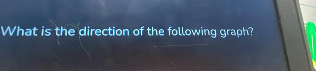 What is the direction of the following graph?