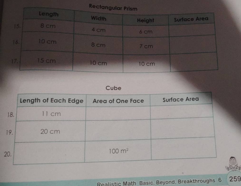 Cube
2
Realistic Math Basic, Beyond, Breakthroughs 6 259