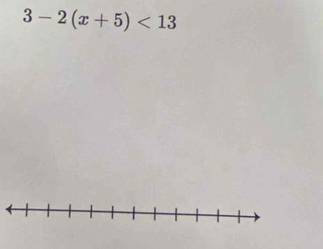 3-2(x+5)<13</tex>