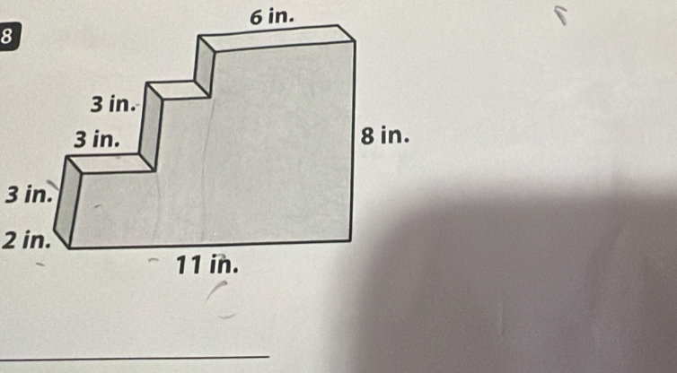 6 in.
8
3 in.
2 in.