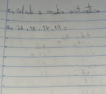 k, calal a mudia autraice 
a 27, 15, 17, 19=