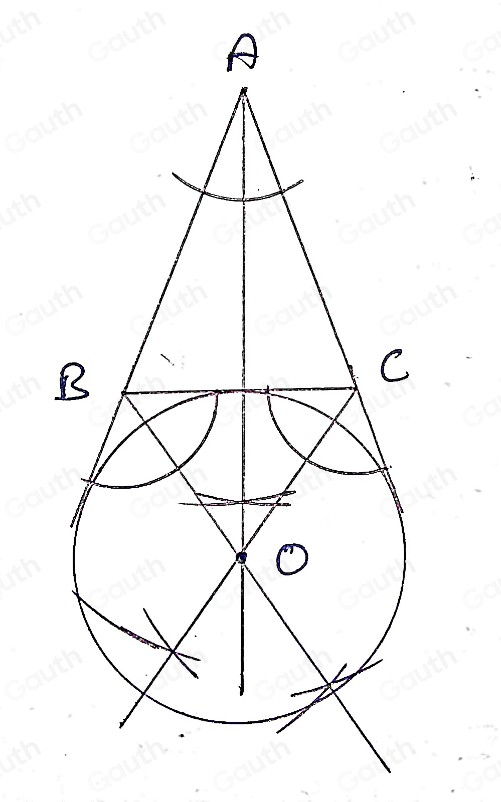 Solved: Let ABC be a triangle. Show that the A -angle bisector, and the ...