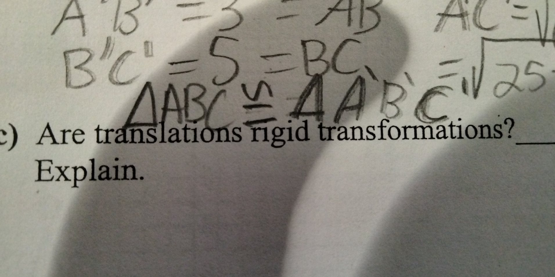 Are translations rigid transformations?_ 
Explain.