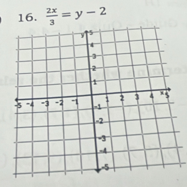  2x/3 =y-2
1