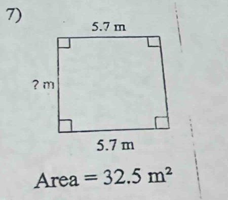 Area 1 =32.5m^2