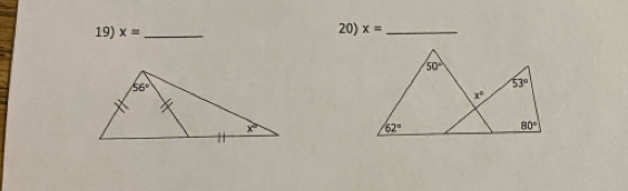 x= _ 20) x= _