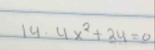 4x^2+3y=0