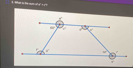 What is the sum of a°+c° "?