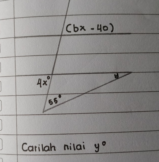 Carilah nilai y°