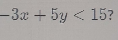 -3x+5y<15</tex> ?