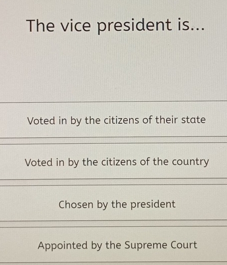 The vice president is...