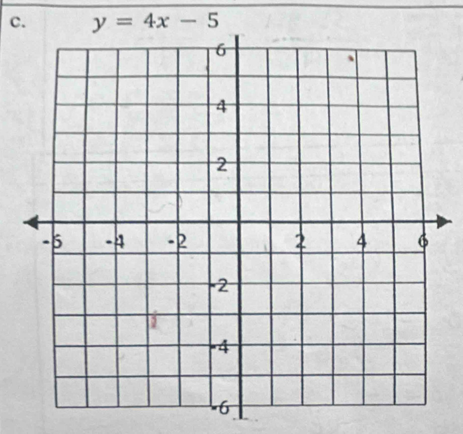 y=4x-5