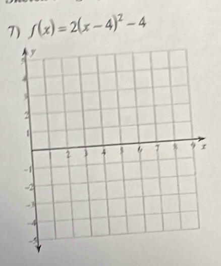 f(x)=2(x-4)^2-4