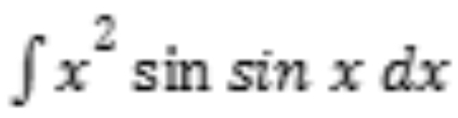 ∈t x^2sin sin xdx