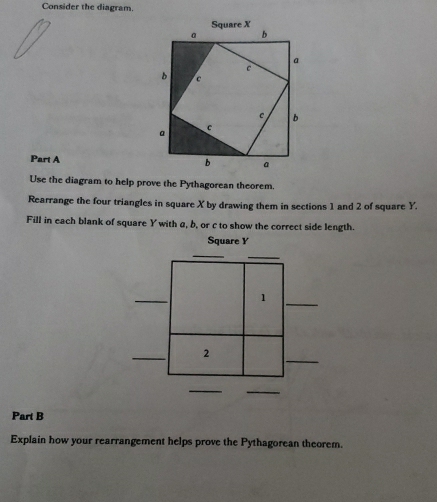 Solved: Consider the diagram. Part A Use the diagram to help prove the ...