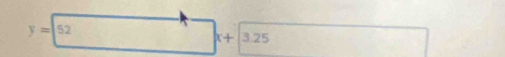 y=52
x+3.25